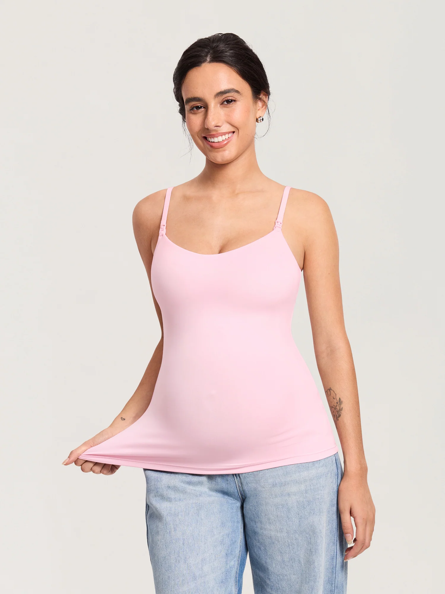 Airsofta Fixed Cup Nursing Cami Tank - Image 14