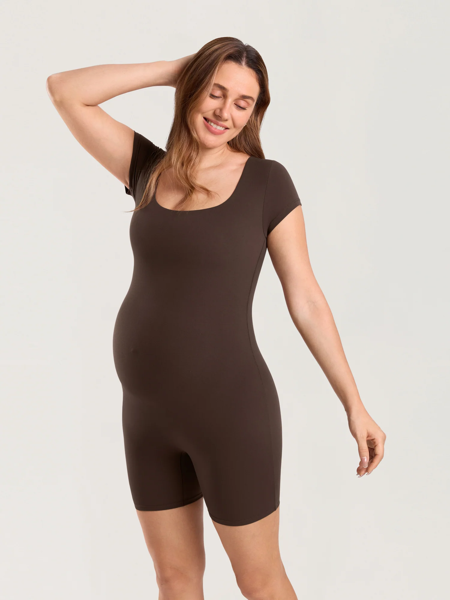 Natrelax® Maternity Short Sleeve Romper - Image 2