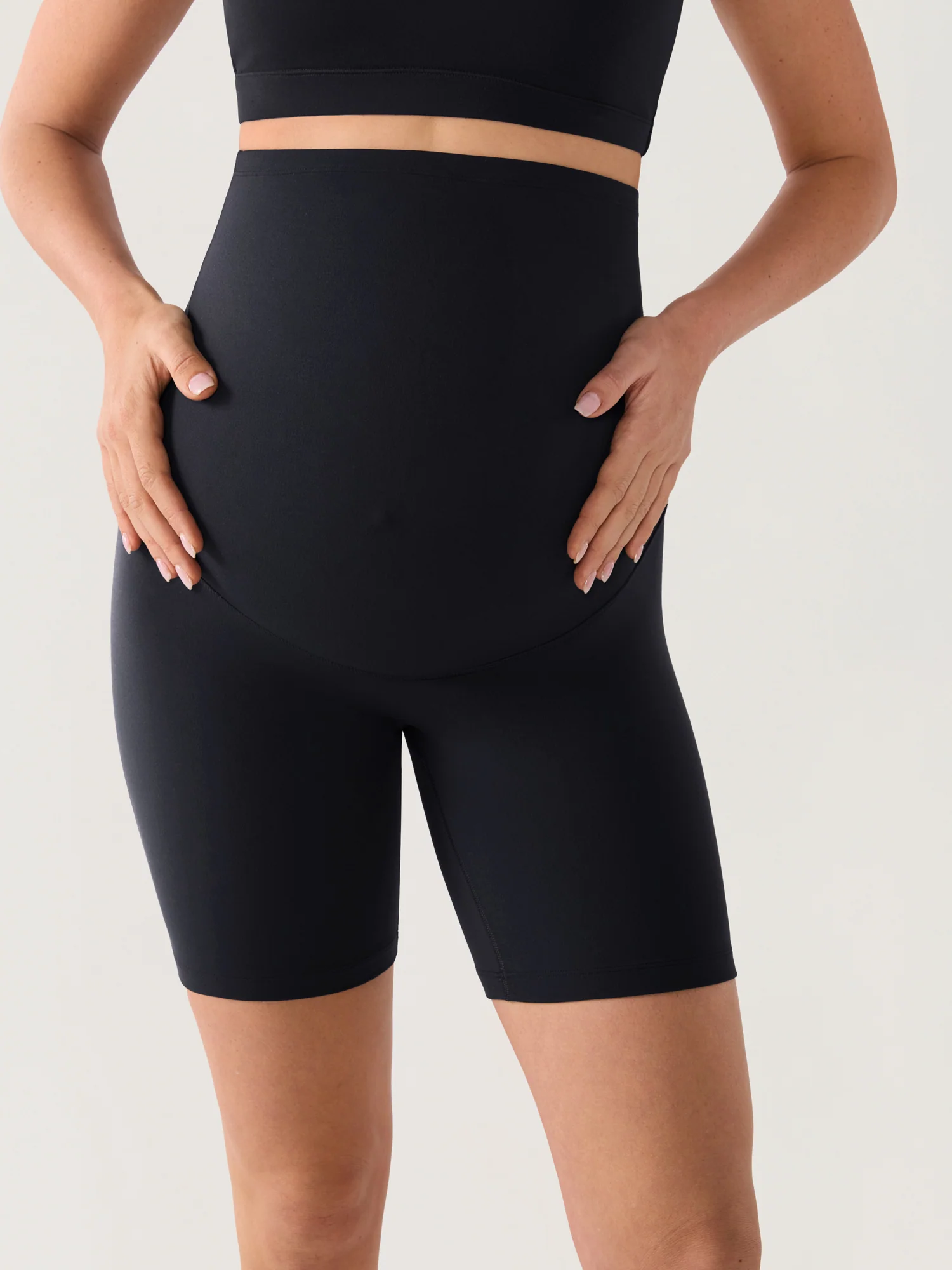 Natrelax® No Front Seam Maternity Shorts 6" - Image 2